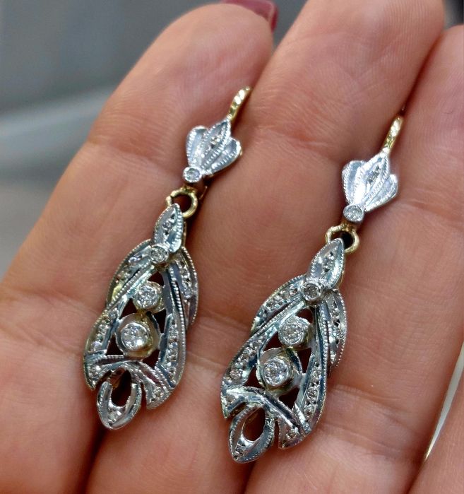 Продам Шикарные золотые серьги