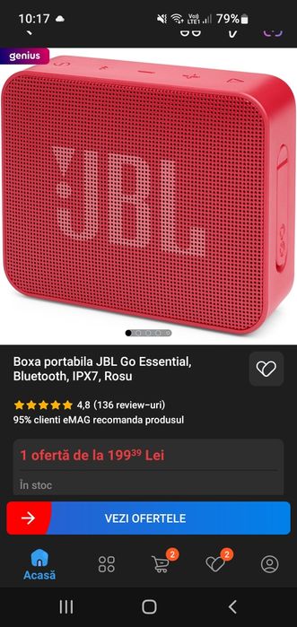 Boxa portabila JBL GO2