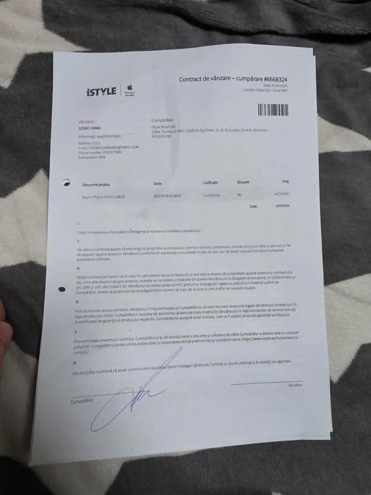 Iphone 16 PRO MAX 1 an Garantie