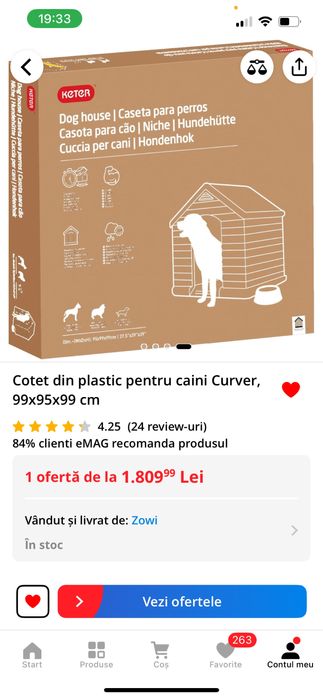 Cusca caini plastic