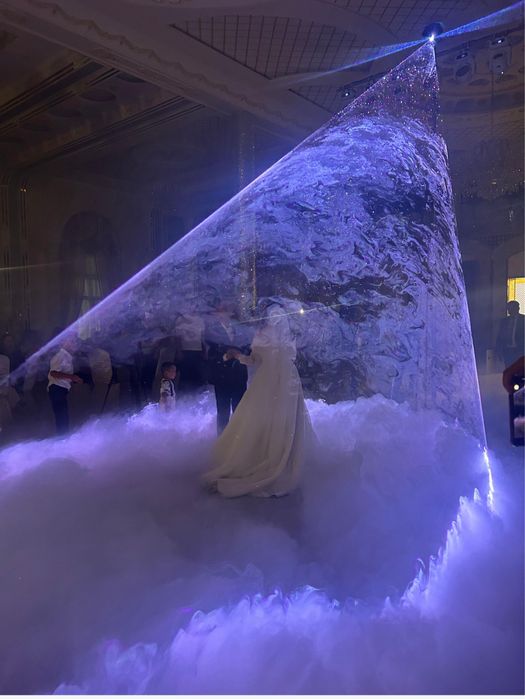 Эффект золушка тяжёлый дым, Шоу торт фейерверки