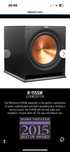 Subwoofer Klipsch R-115SW