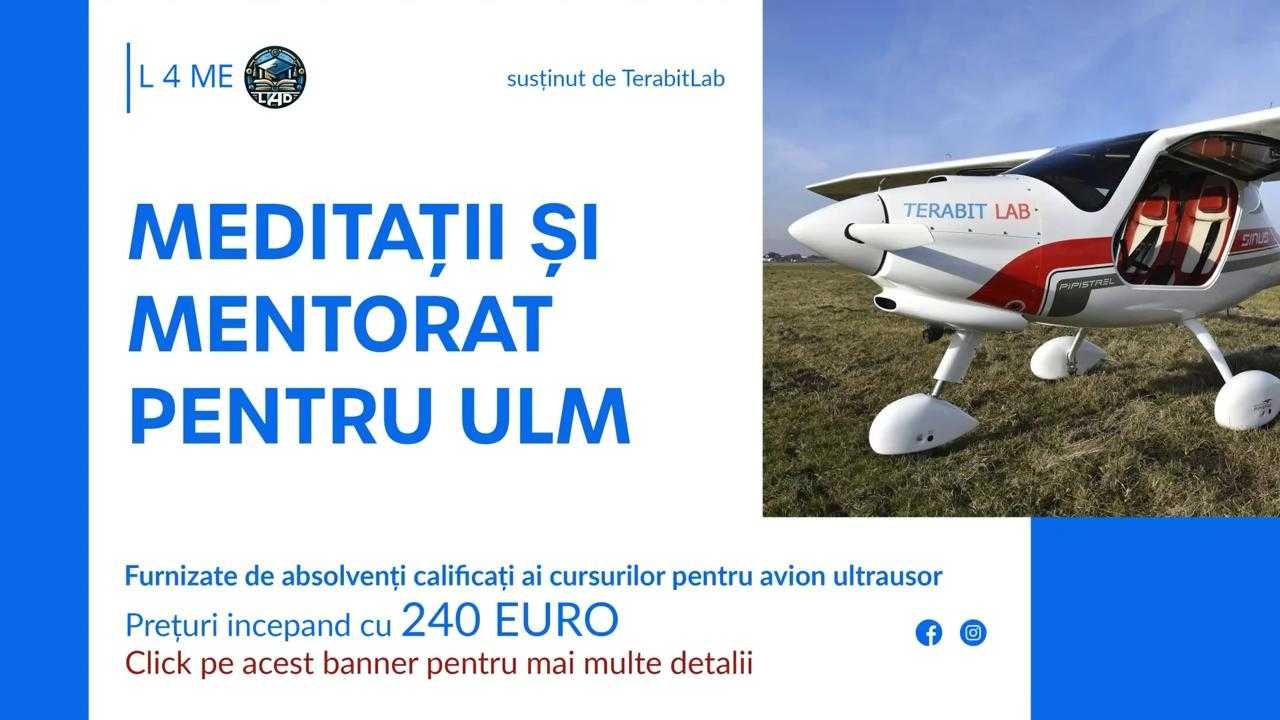 Mentorat pentru examenul de admitere ULM la Aeroclubul României!
