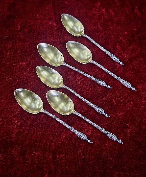 Френски Сребърни лъжички M. Martin.