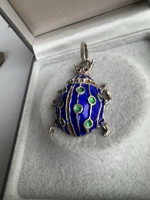 Pandantiv argint si email