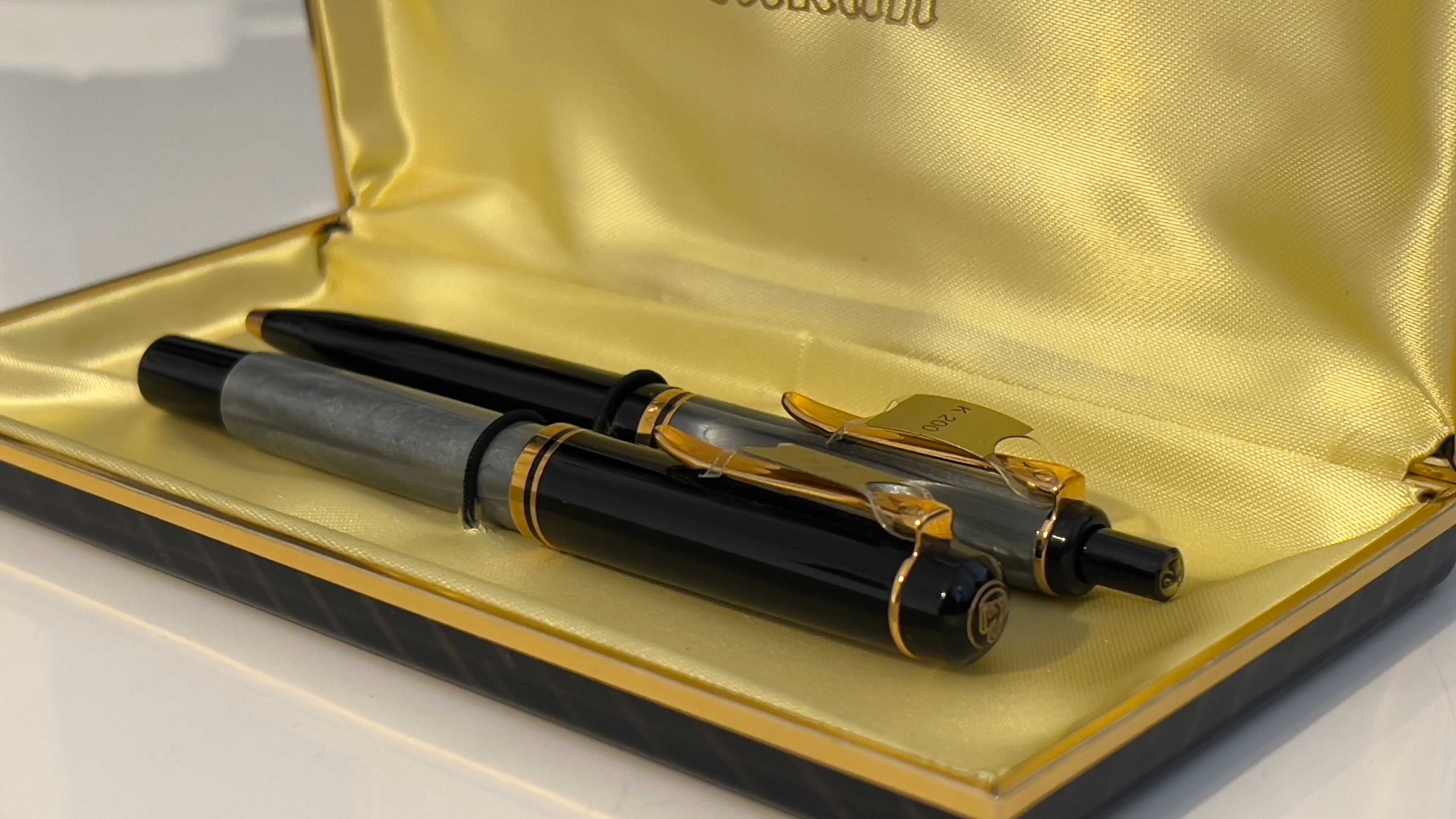 Set Pelikan stilou M200 și pix K200 anii 1980
