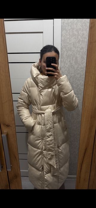 Зимная Кожаная Куртка Женская