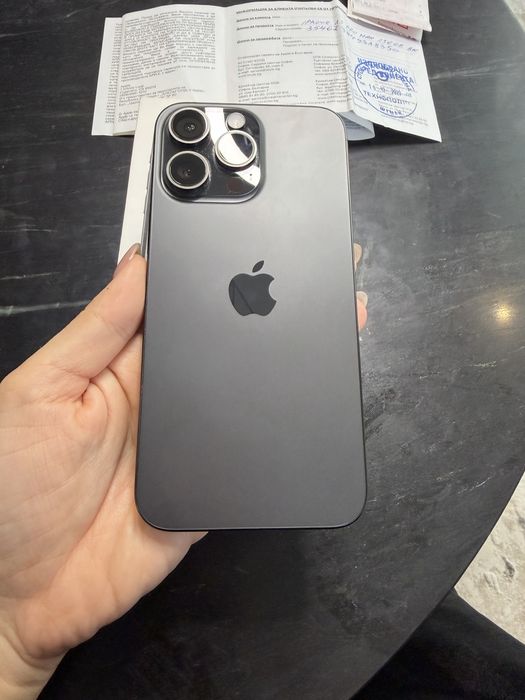 Iphone 15 PRO MAX 256 + документ за покупка и подарък