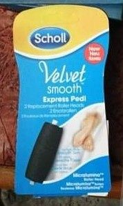 2 бр. Резервни ролкови глави Scholl Velvet Soft за пети