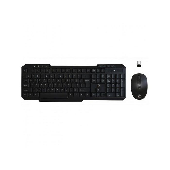 Kit Tastatura Mouse Wireless Rebeltec Vortex  Negru