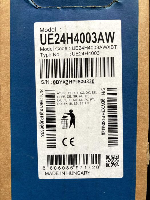 TV Samsung 61cm (24") UE24H4003AW