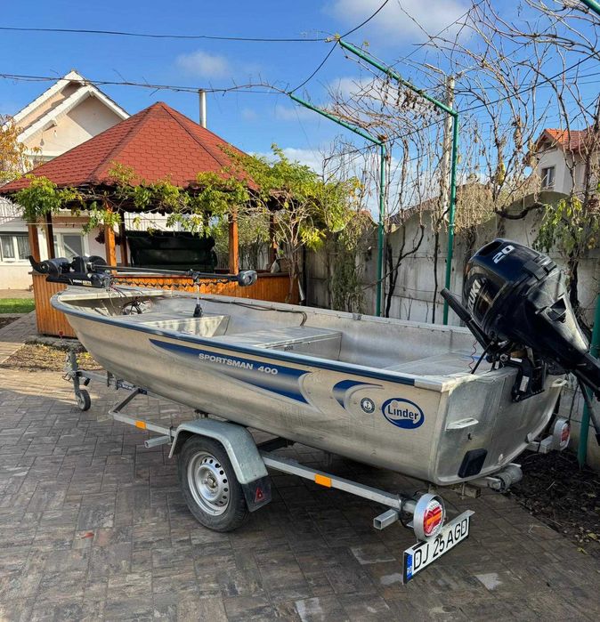 Barca Linder Sportsman 400 + Suzuki 20Hp an 2023 + Peridoc an 2022
