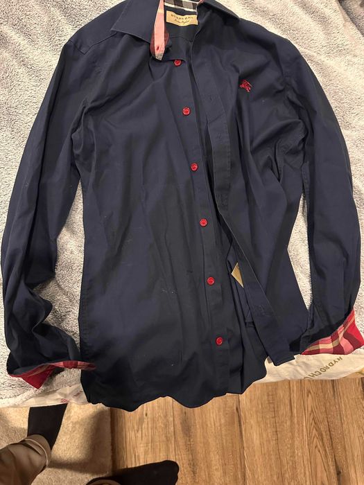 Camasa Burberry bleumarin XS (Slim)