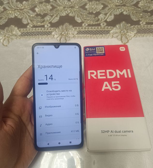 Xiaomi Redmi A5 64GB Black 2025 Karobka Holati Yaxshi Yengi Model 2025