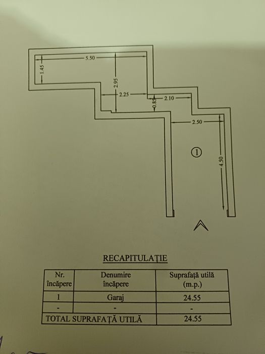 Inchiriez garaj cu suprafata de 25 mp