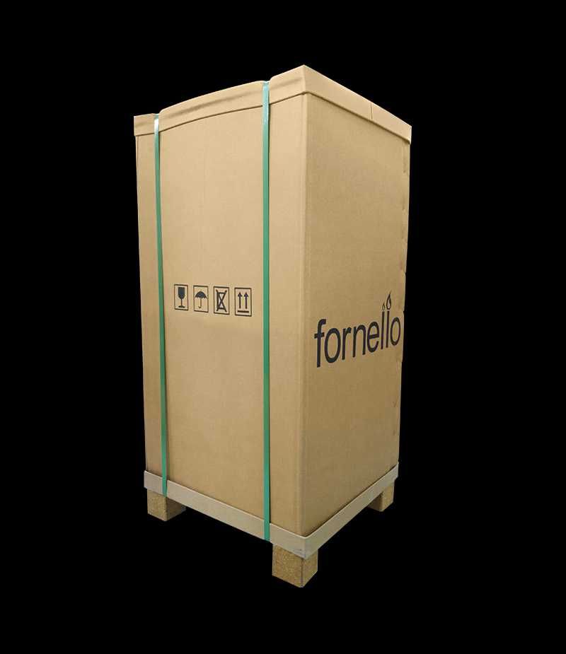 Termosemineu centrala pe peleti Fornello Premium W22, 25 kw, Ivory