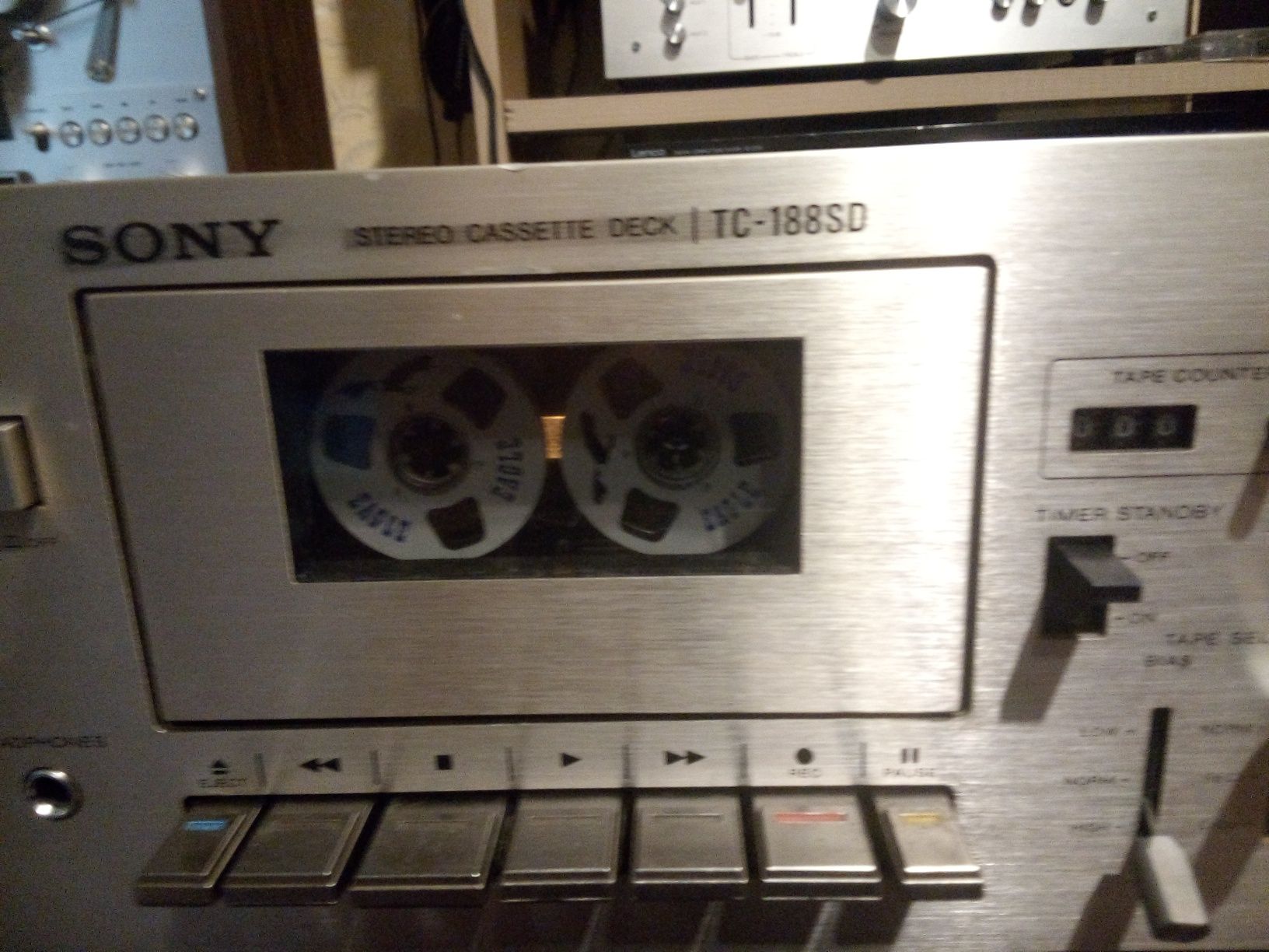 1. Casetofon deck vintage Sony TC-188SD+cd player Marantz 63 SE