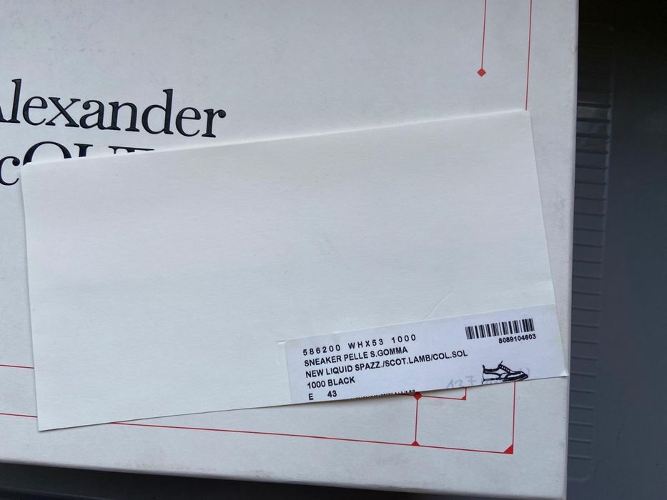 Pantofi Alexander McQueen, model brogue, mas.43