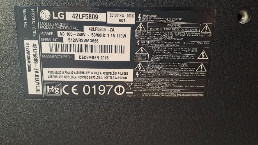 LG SMART TV 42инча перфектен-450лв