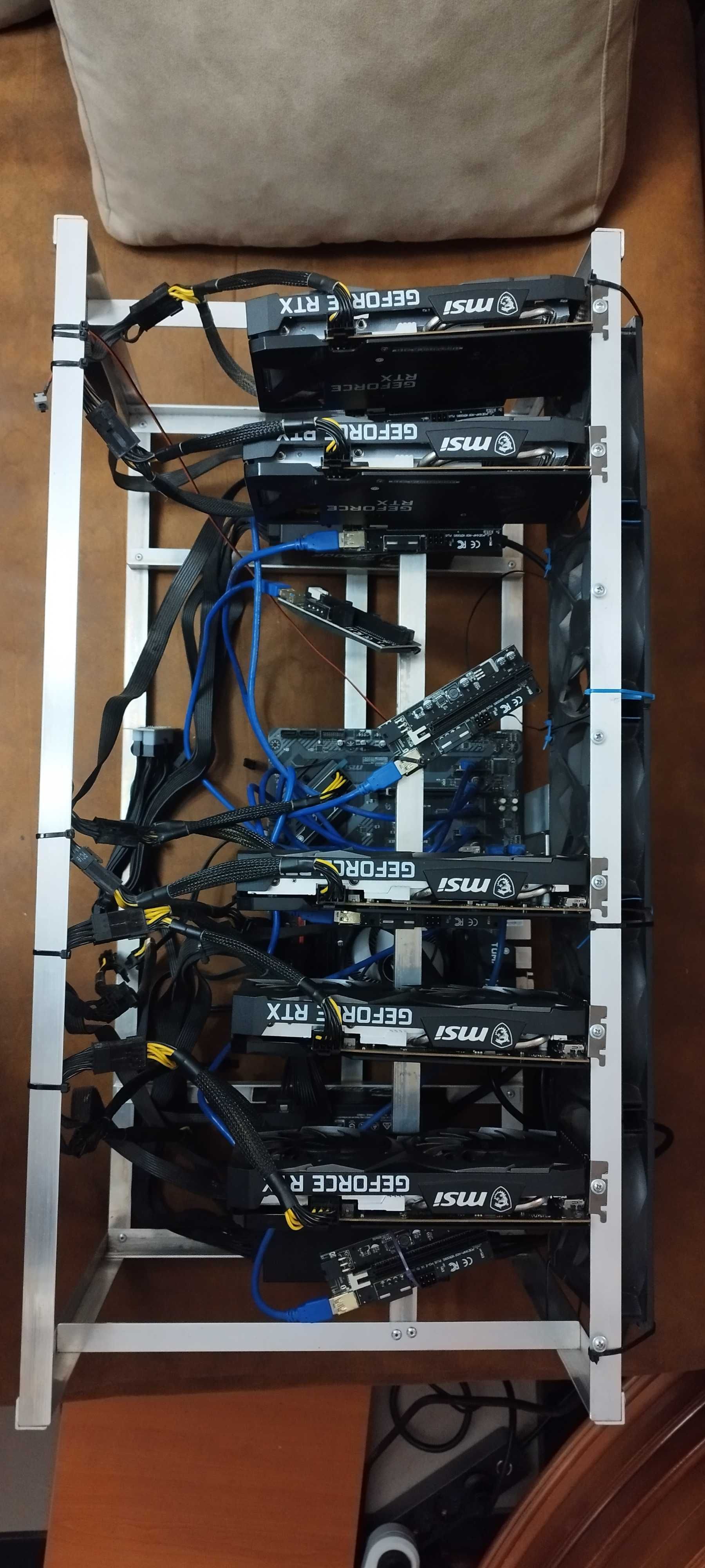Копачка / mining rig - 5x MSI RTX3060