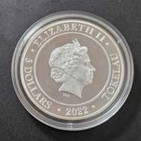 Moneda Noua Zeelanda 5 dolari 2022 Argint 1 oz Goddess Europa