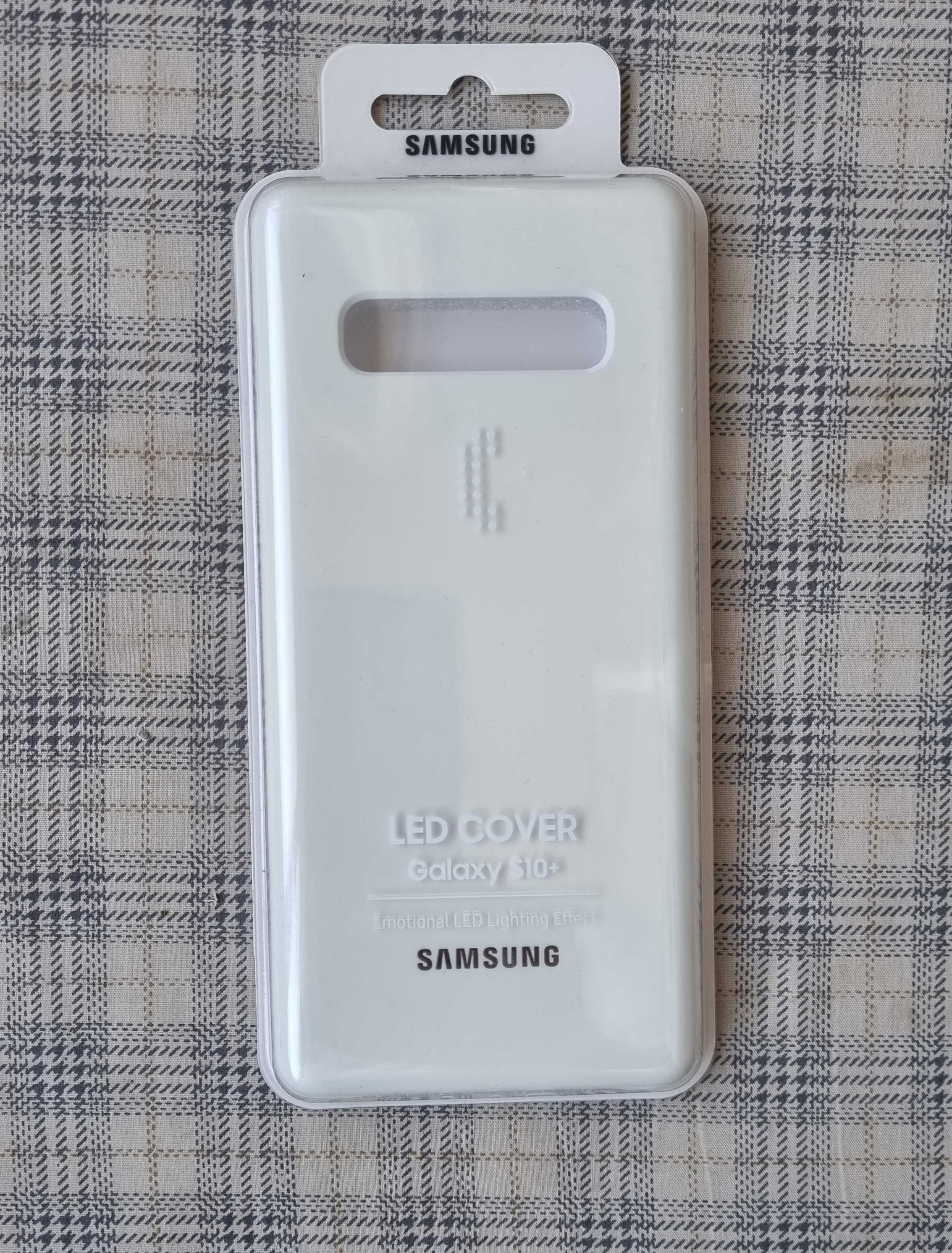 Husa Samsung Galaxy S10 Plus LED Back Cover, White