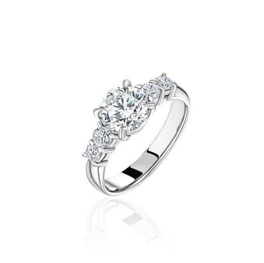 Кольцо из платины с бриллиантами