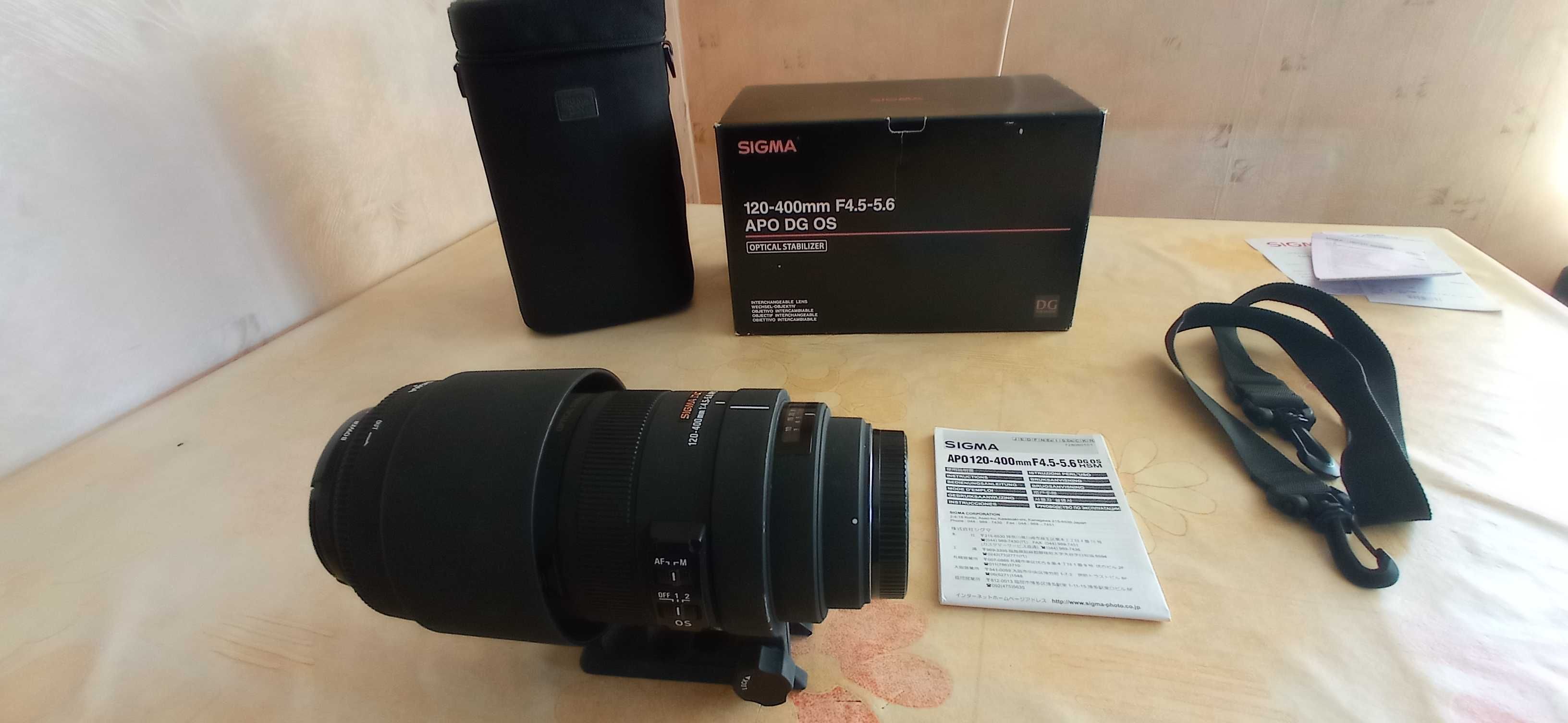 обектив Sigma 120-400mm за Cannon