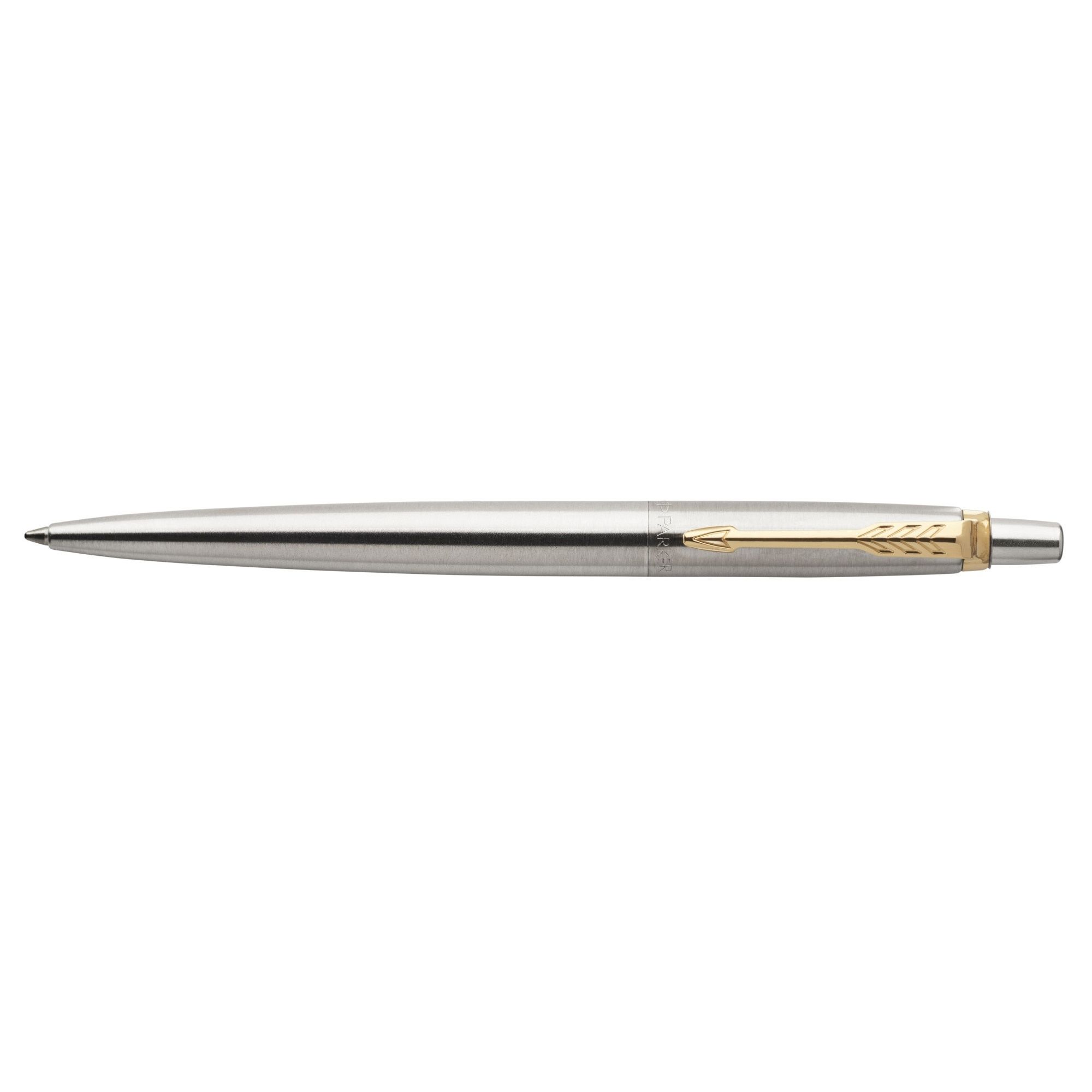 Чисто нов Parker Jotter Stainless Steel GT (инокс + позлатени елементи