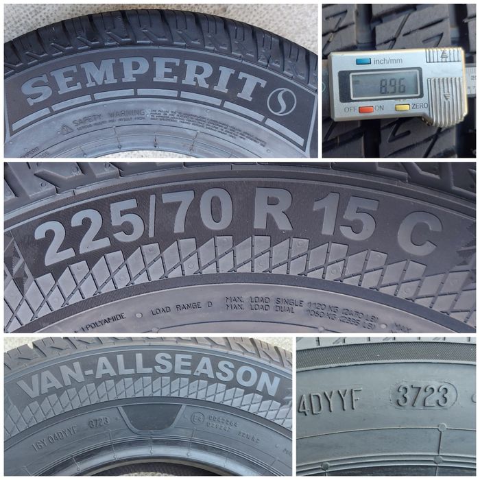 O bucată 225/70 R15C M+S iarnă - una Semperit Sailun Kumho