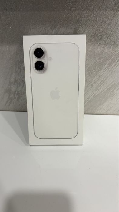 iphone 16 128 гб. Бял. Нов. 2 г. гаранция