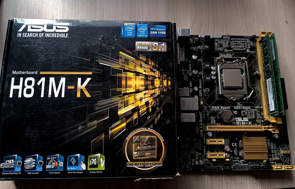 Продам компьютерные комплектующие одним лотом