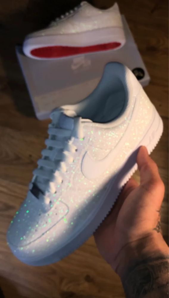 air force 1 white custom (af1)