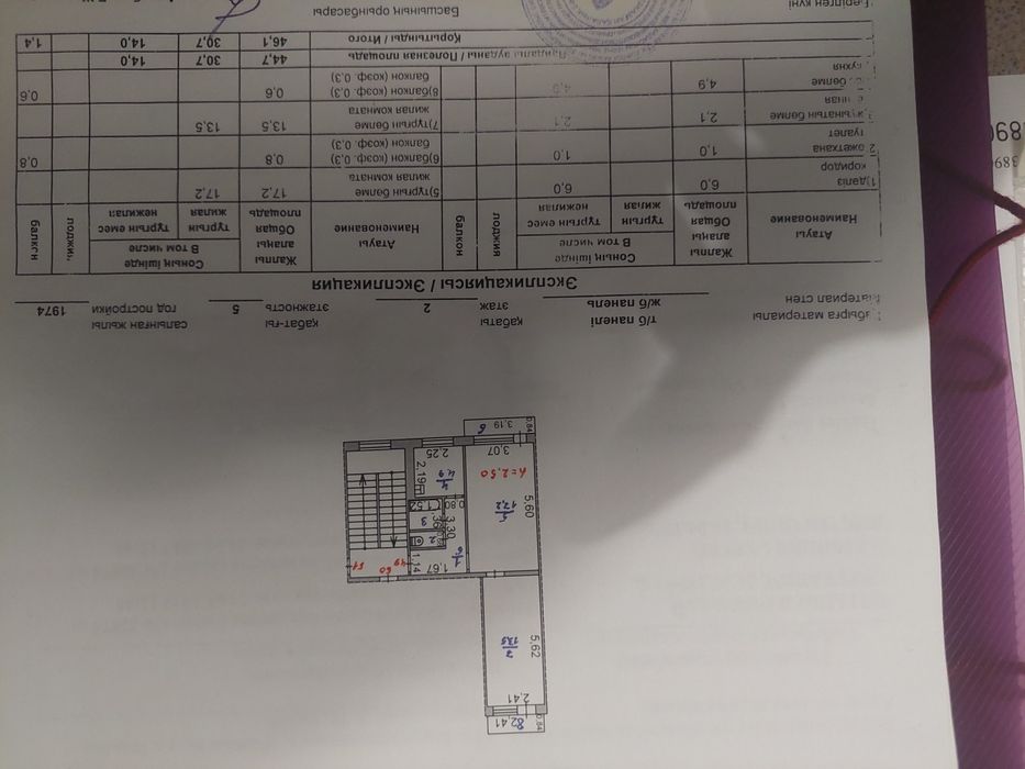 Продам 2х комнатную