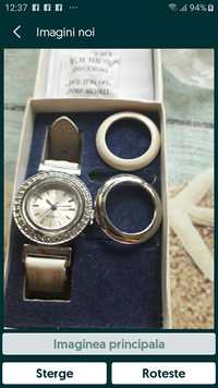2 Ceasuri- Yves Rocher, cadrane interschimbabile+ ceas cu perle