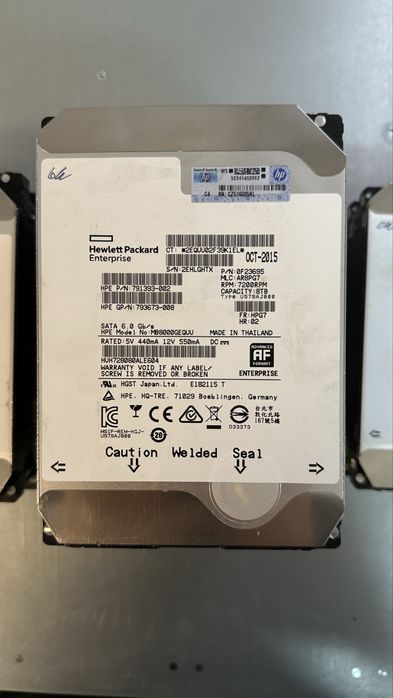 Жесткие диски 3’5 HDD 8 TB HP