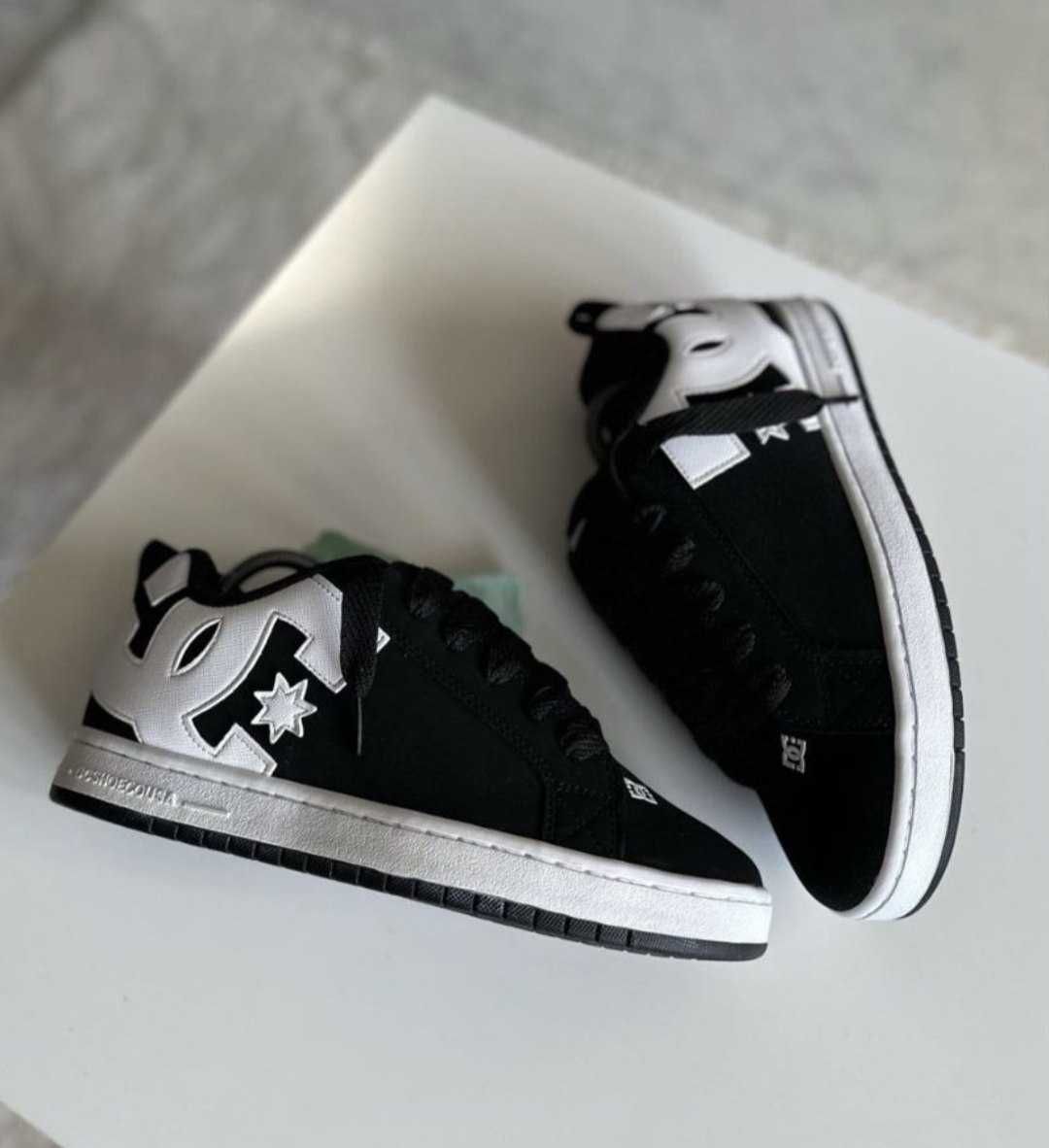 Кроссовки:Dc shoes black white NEW