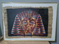 Картина Тутанкамон на папирус от Египет