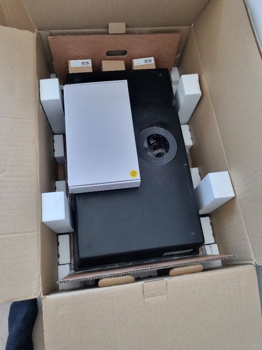 Chiuveta Primagran London 80 negru, montare sub blat (755x450)