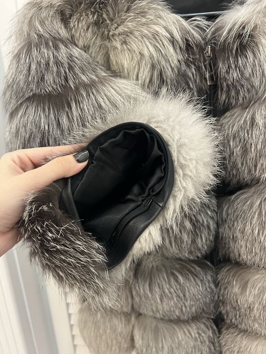 Blana naturala vulpe argintie