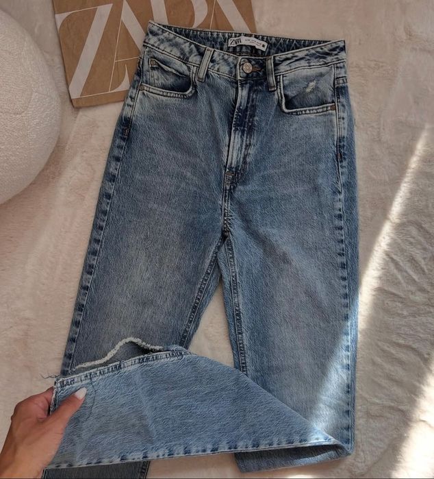 Дънки виока талия 25номер