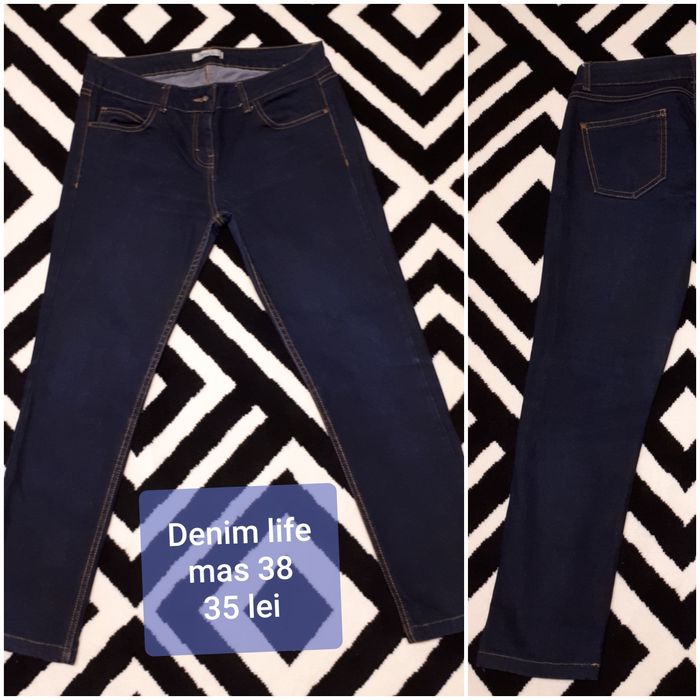 Transport gratuit - Pantaloni blug/stofa 38/40