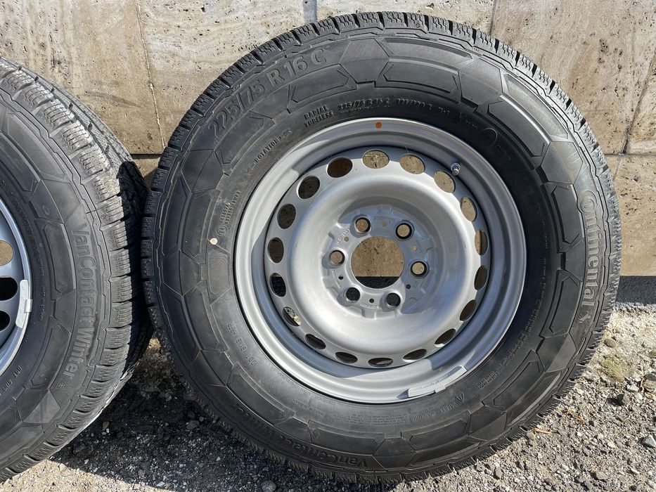 225 75 R16C M+S Jante Roti Mercedes Sprinter Iarna NOI Originale 6X130