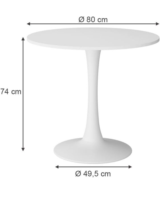 Кръгла маса Vicco 80cm