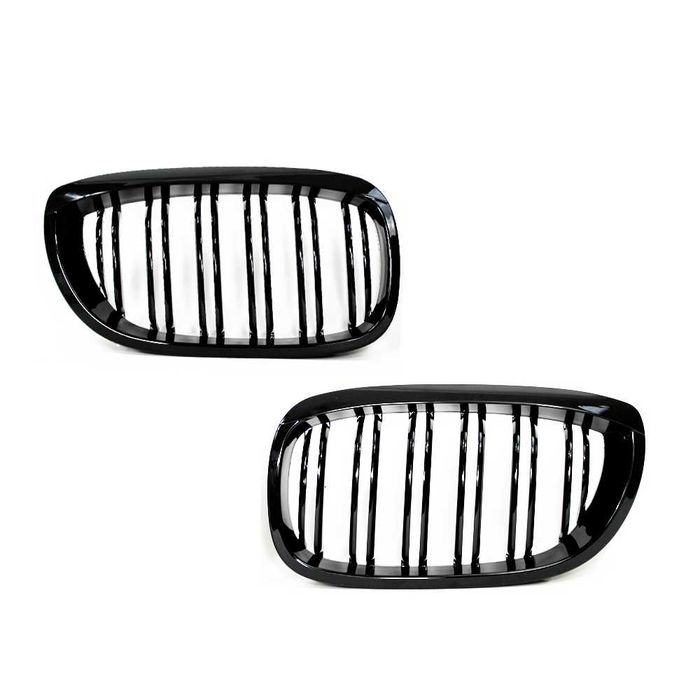 Grile duble M-LOOK BMW E46 Coupe Cabrio Facelift (03-06) negru lucios
