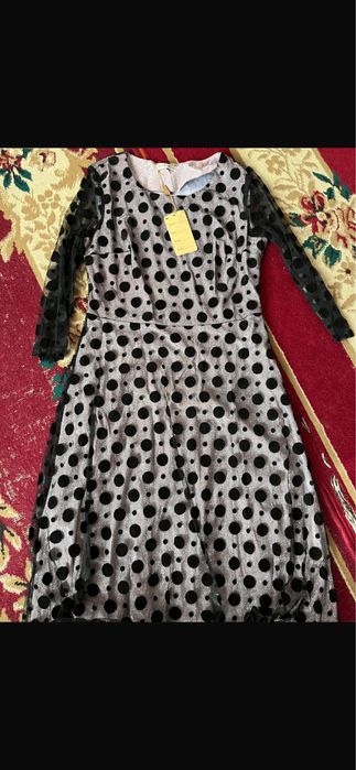 Жаңа күлгін жылтыр көйлек 50 размер