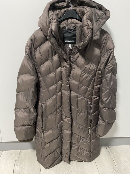 Зимно яке Kensol  в модерен кафяв цвят
