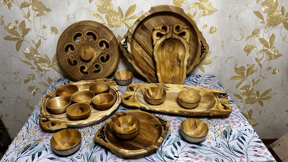 Табак и астау из дерева