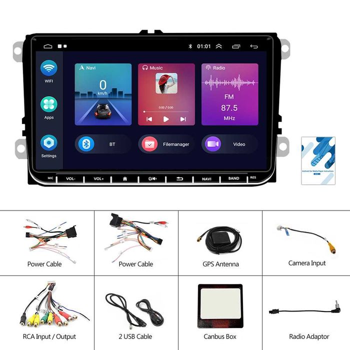 Navigatie VW Golf, Passat, Polo, Seat, Skoda,