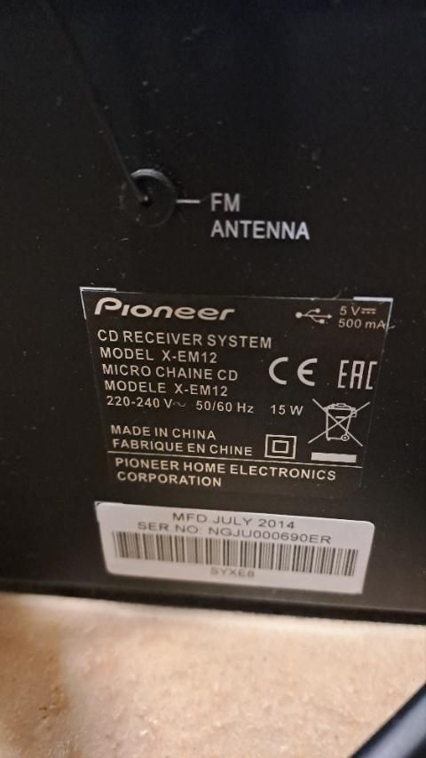 PIONEER X-EM12  мини аудио система - 160лв